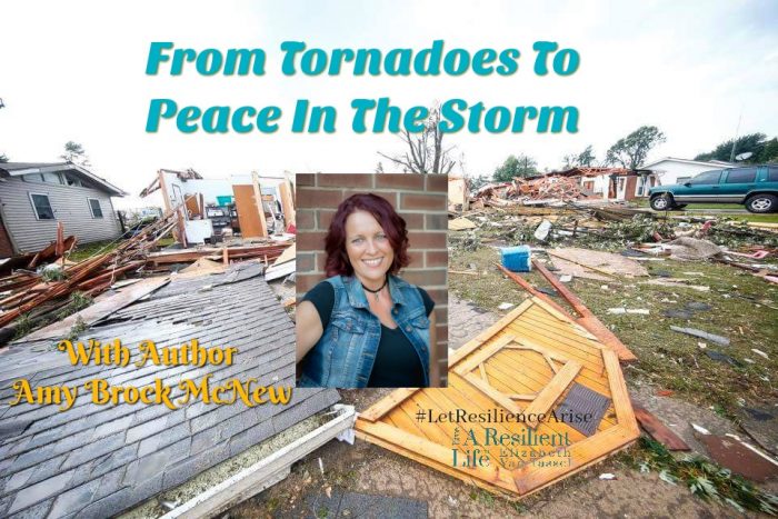 Tornadoes crushed homes, Author Amy Brock McNew with resilience expert Elizabeth Van Tassel