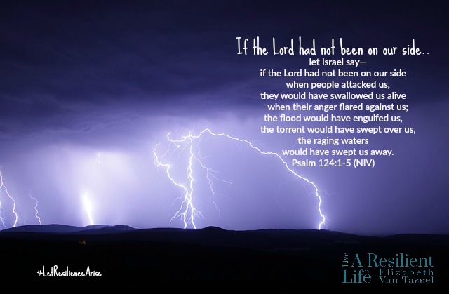 Bible verse with lightning with author Jodie Wolfe and Resilience Expert Elizabeth Van Tassel.