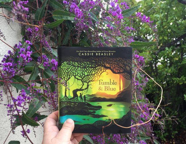 Elizabeth Van Tassel, middle grade author, with a review of Tumble and Blue by Cassie Beasley, purple vines.